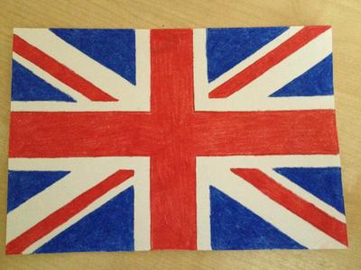 400x300 British Flag - British Flag Sketch