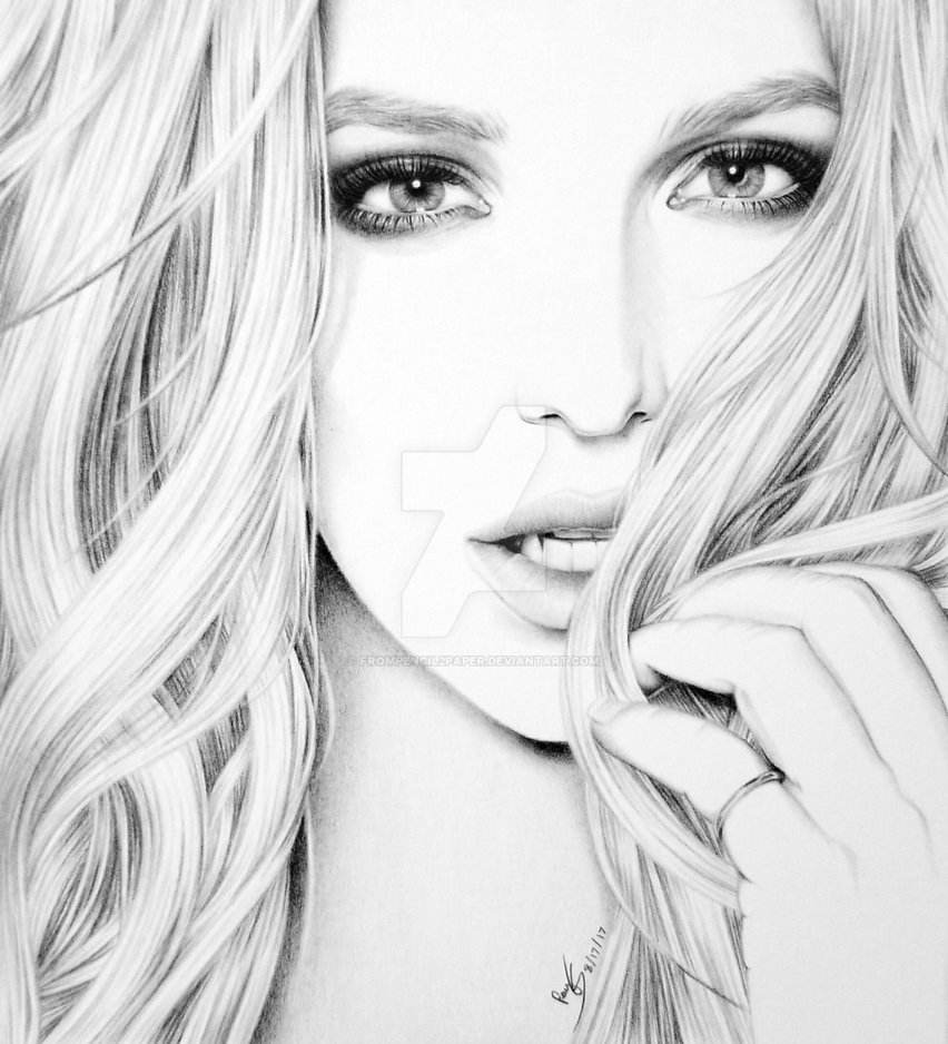 852x938 Britney Spears By Frompencil2paper - Britney Spears Sketch