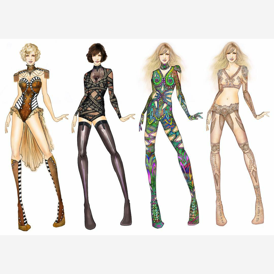 1080x1080 Main Page] New Piece Of Me Costume Sketches! - Britney Spears Sketch
