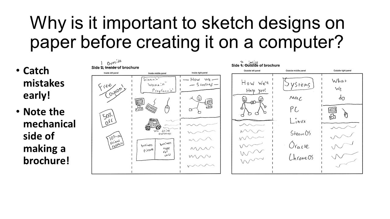 1280x720 Teen Entrepreneur Project 13 Three (3) Panel Brochure Mr - Brochure Sketch