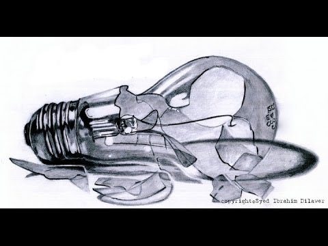 480x360 Realistic Drawing - Broken Glass Sketch