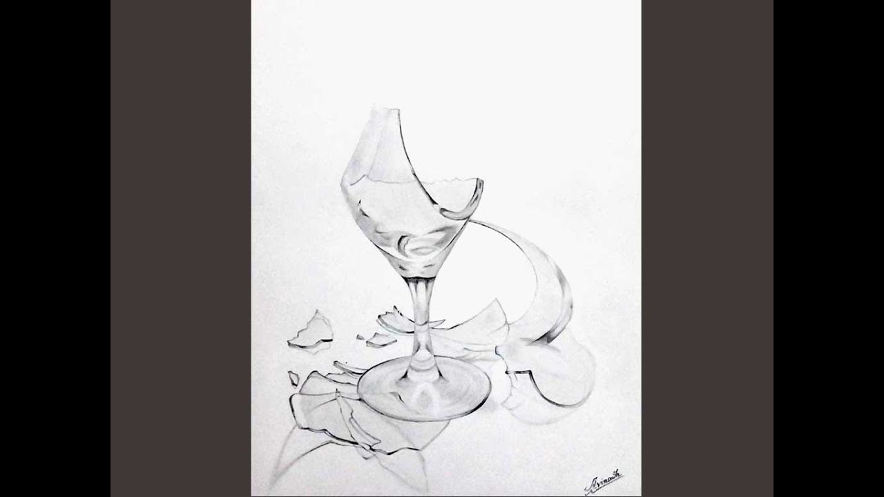 Broken Glass Sketch At Paintingvalley Com Explore Collection Of