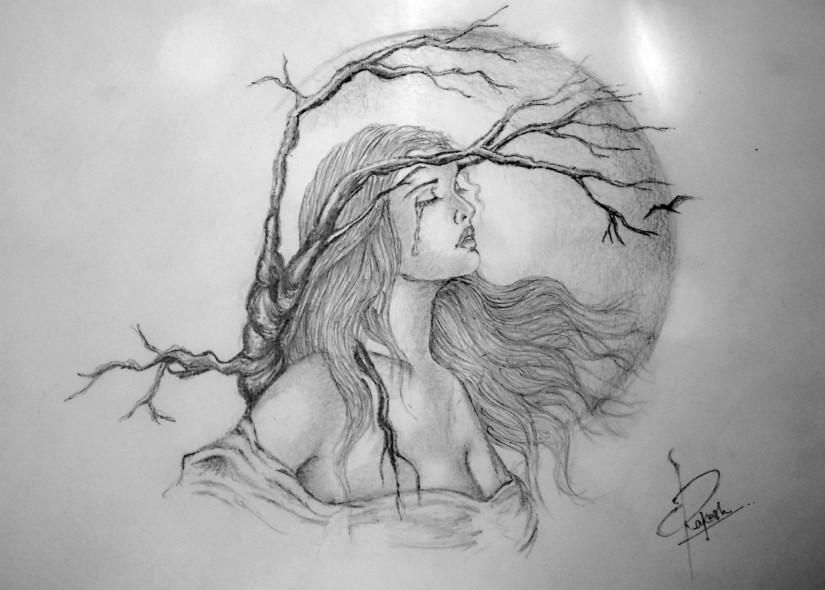 Broken Heart Pencil Sketch at Explore collection