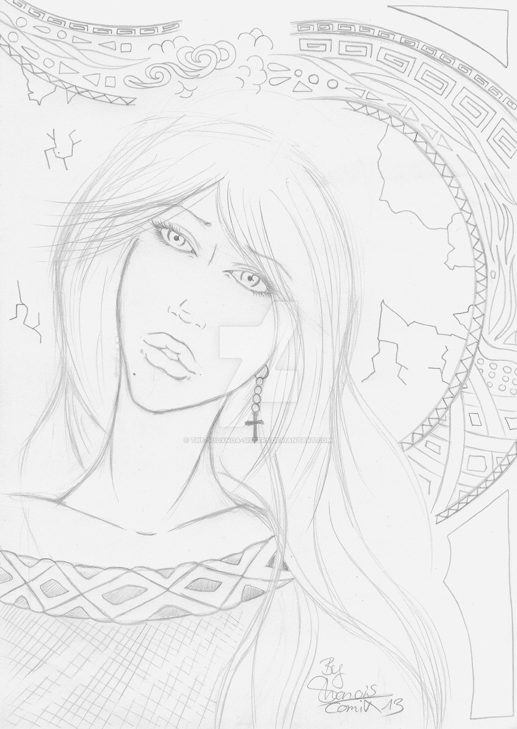 1024x1443 Broken Mirror Sketch By The Souxnoa Sisters - Broken Mirror Sketch