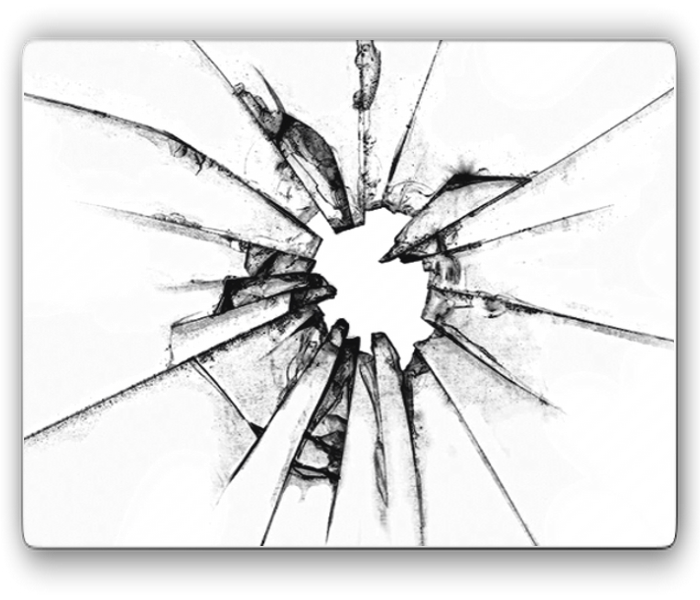 700x600 Broken Glass - Broken Mirror Sketch