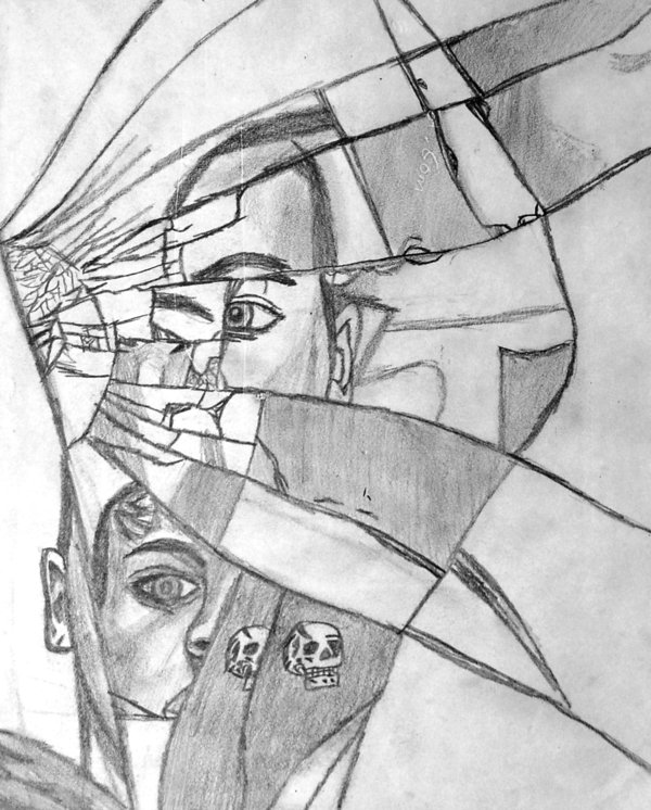 600x746 Broken Mirror By Kaostheruiner - Broken Mirror Sketch