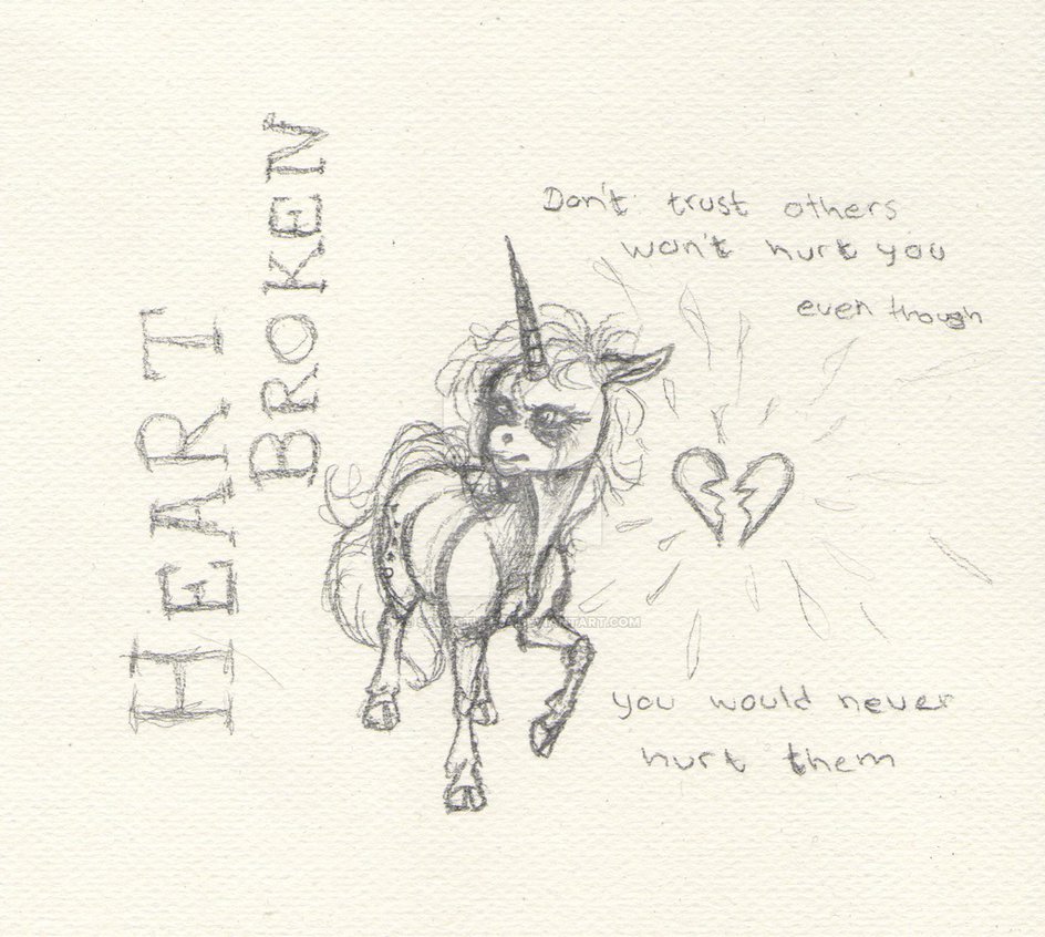 944x846 Heart Broken - Broken Sketch