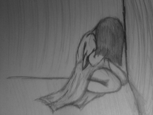 640x480 Sketch Of A Broken Soul By Manga Wolf Freak - Broken Sketch