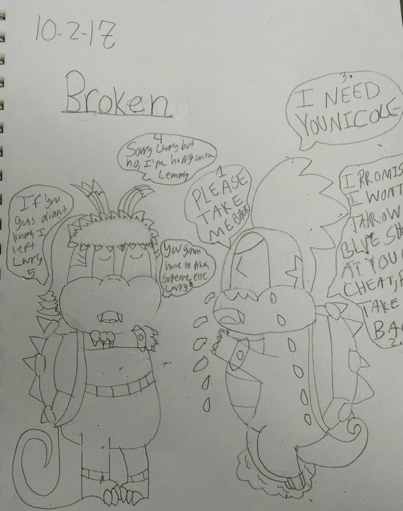 794x1007 Art Theme Broken Sketch By Nicolethekoopa - Broken Sketch