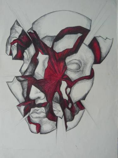 375x504 Broken Drawing By Marina Novikova Saatchi Art - Broken Sketch