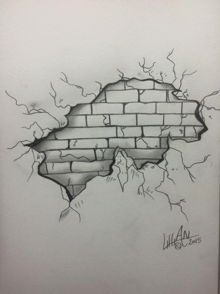 Broken Wall Sketch at Explore collection of Broken