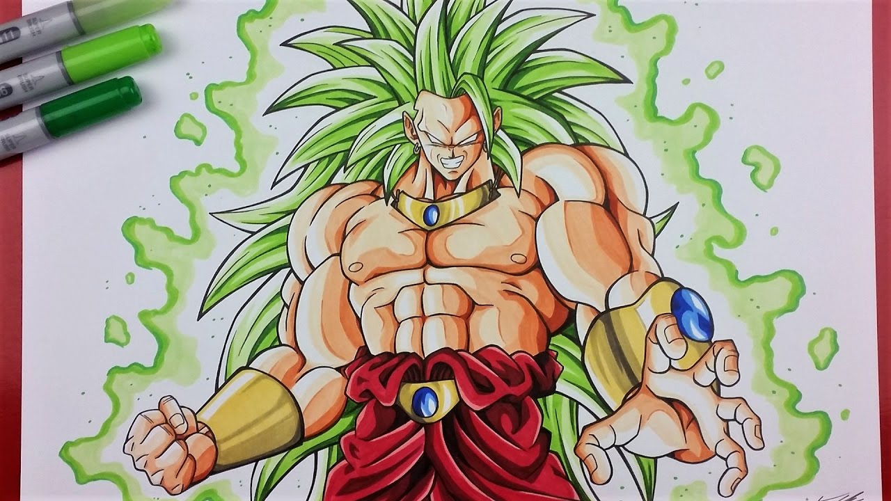 1280x720 Drawing Broly - Broly Sketch