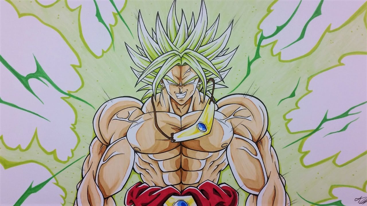 1280x720 Drawing Broly The Legendary Super Saiyan - Broly Sketch