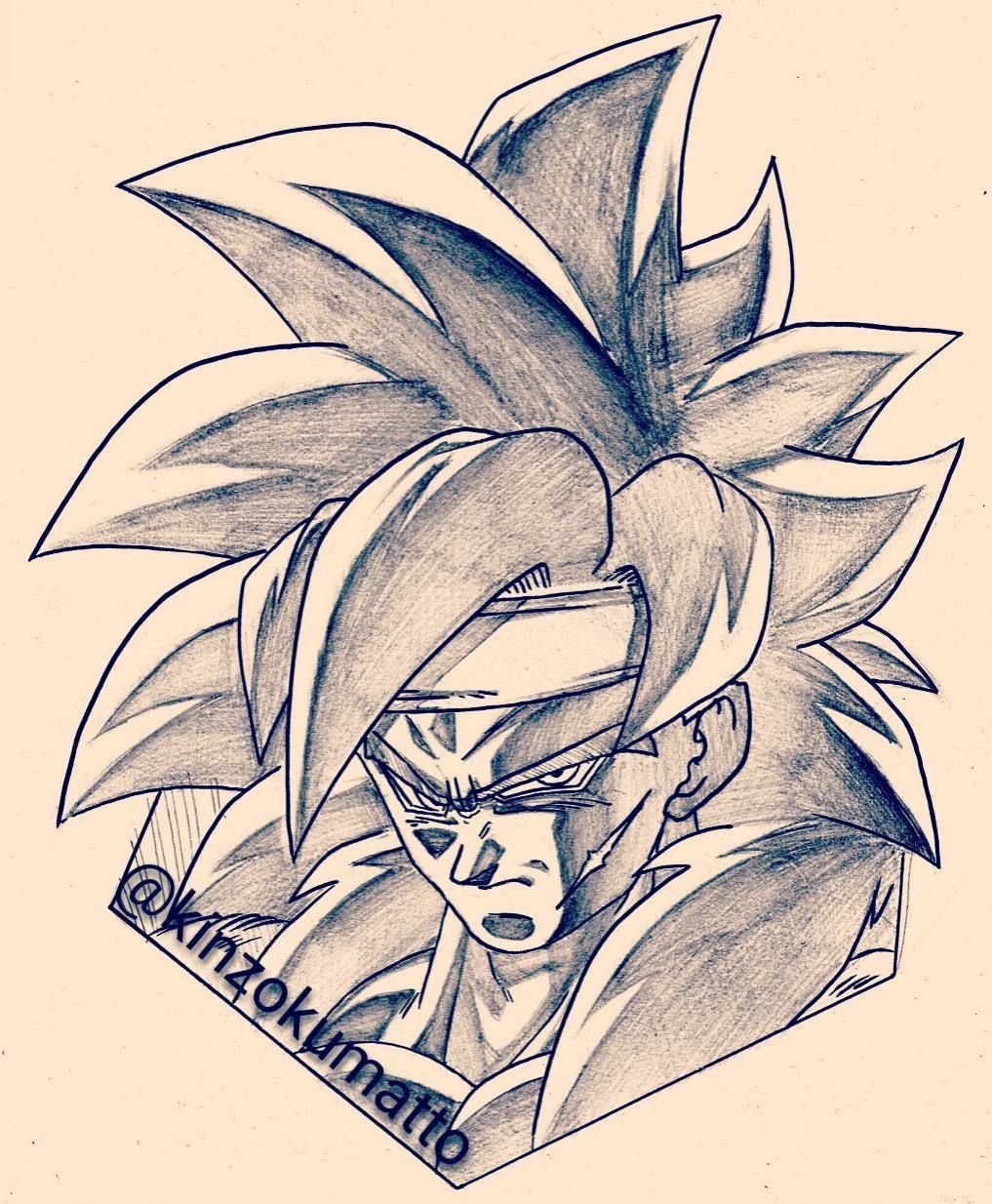 1017x1234 Four Also, Lazy - Broly Sketch