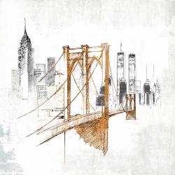 250x250 Brooklyn Bridge Sketch Print On Demand Begin Home Decor - Brooklyn Sketch