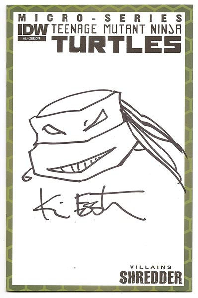 399x600 Tmnt Original Art Sketch By Kevin Eastman (Tmnt Co Creator - Brooklyn Sketch