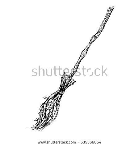 450x470 Image Result For Broom Drawing Tattoos Tattoos - Broom Sketch