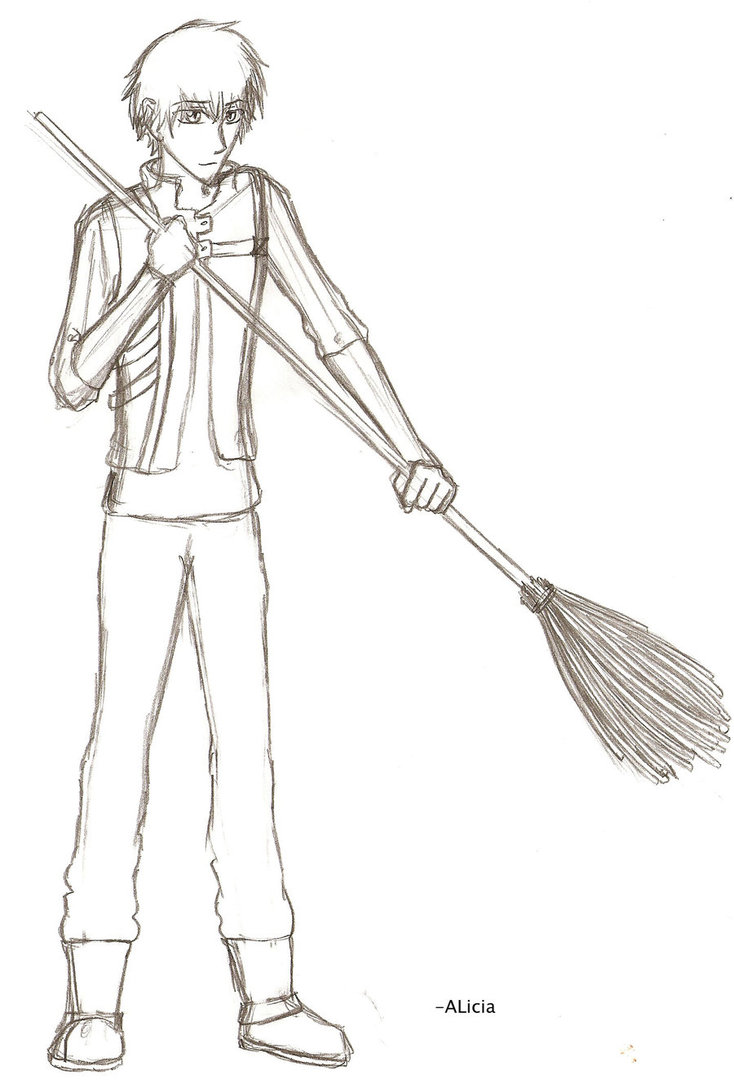 734x1088 Starlee Broom Sketch By Ajbluesox - Broom Sketch