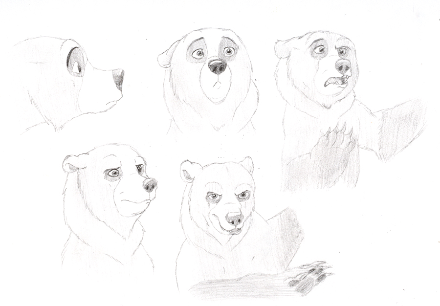 900x626 Brother Bear Sketches 1 By Talonsofchaos - Brother Bear Sketches