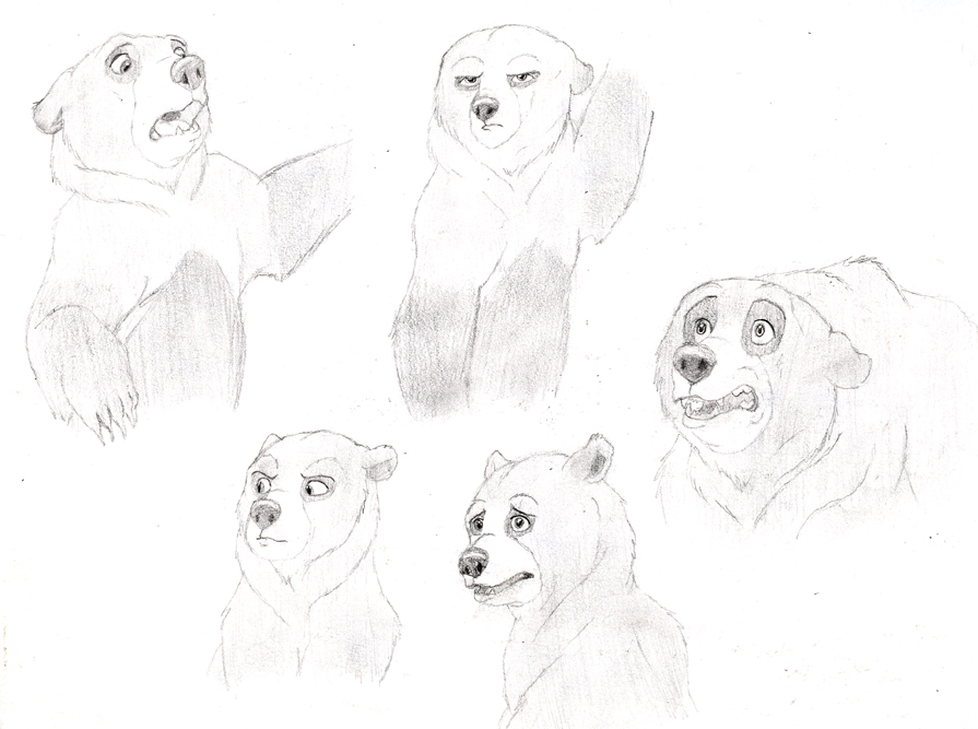 895x667 Brother Bear Sketches 2 By Talonsofchaos - Brother Bear Sketches