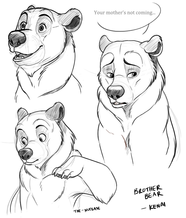 638x745 Brother Bear Sketches By Nutkasecreates - Brother Bear Sketches