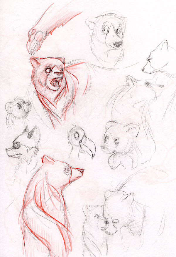 600x873 Brother Bear Sketch Practice 1 By Lyricabelachium - Brother Bear Sketches