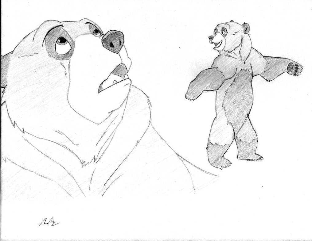 1016x786 Brother Beartierra De Osos Sketch Practice N06 By Mega Charizar - Brother Bear Sketches