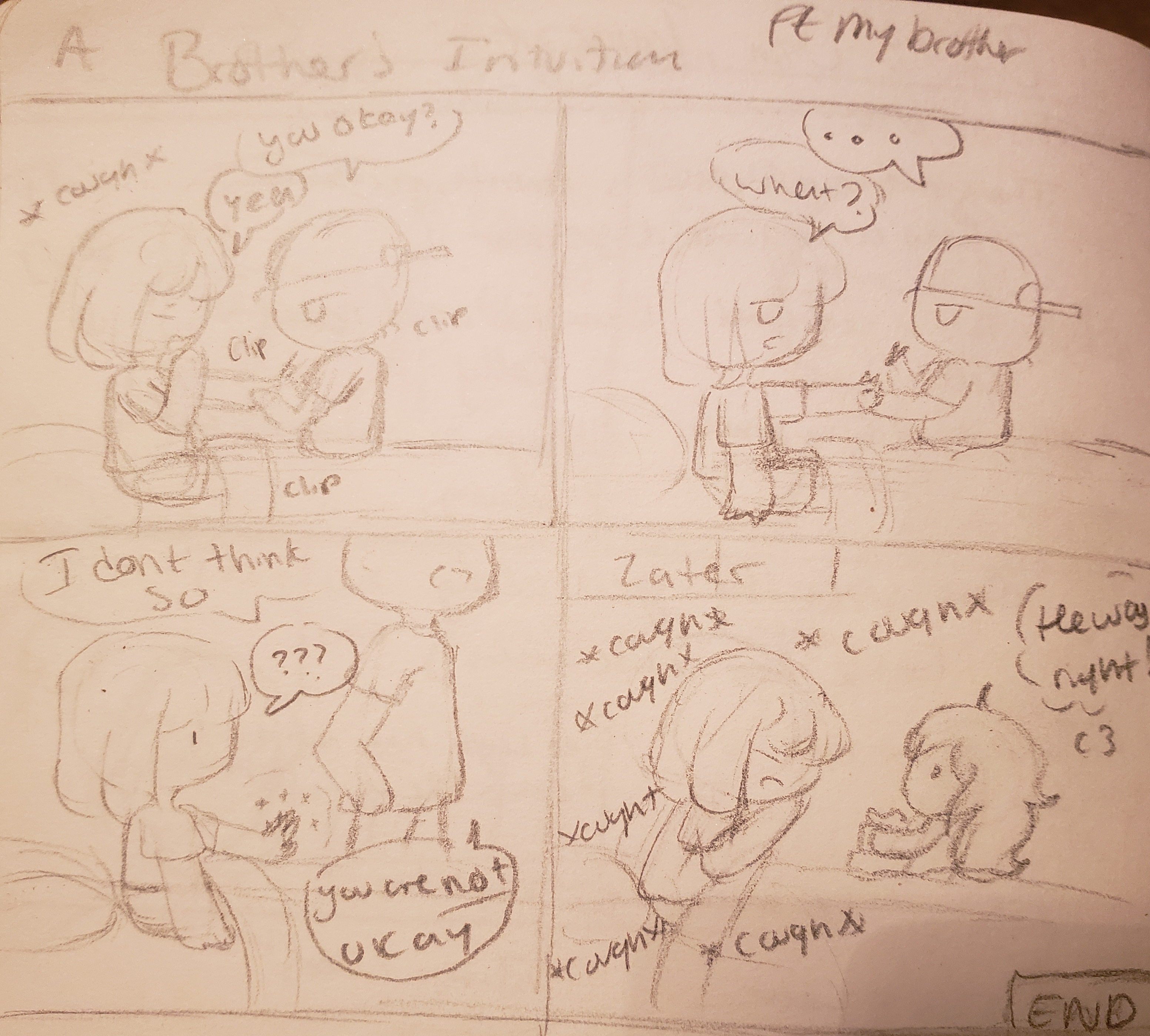 3105x2799 Even Brothers Have Intuitions - Brother Sketch