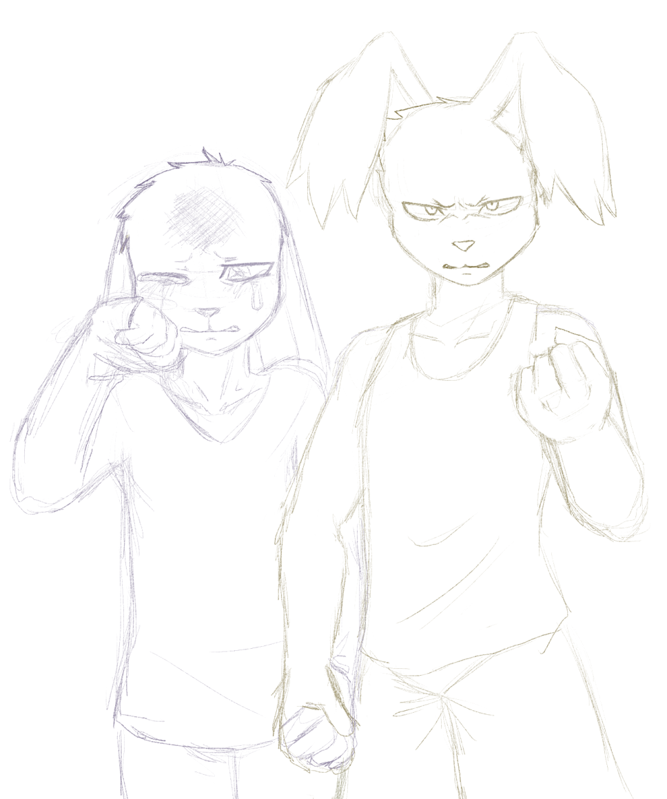 968x1160 Sketch Leave My Brother Alone! By Nukude - Brother Sketch