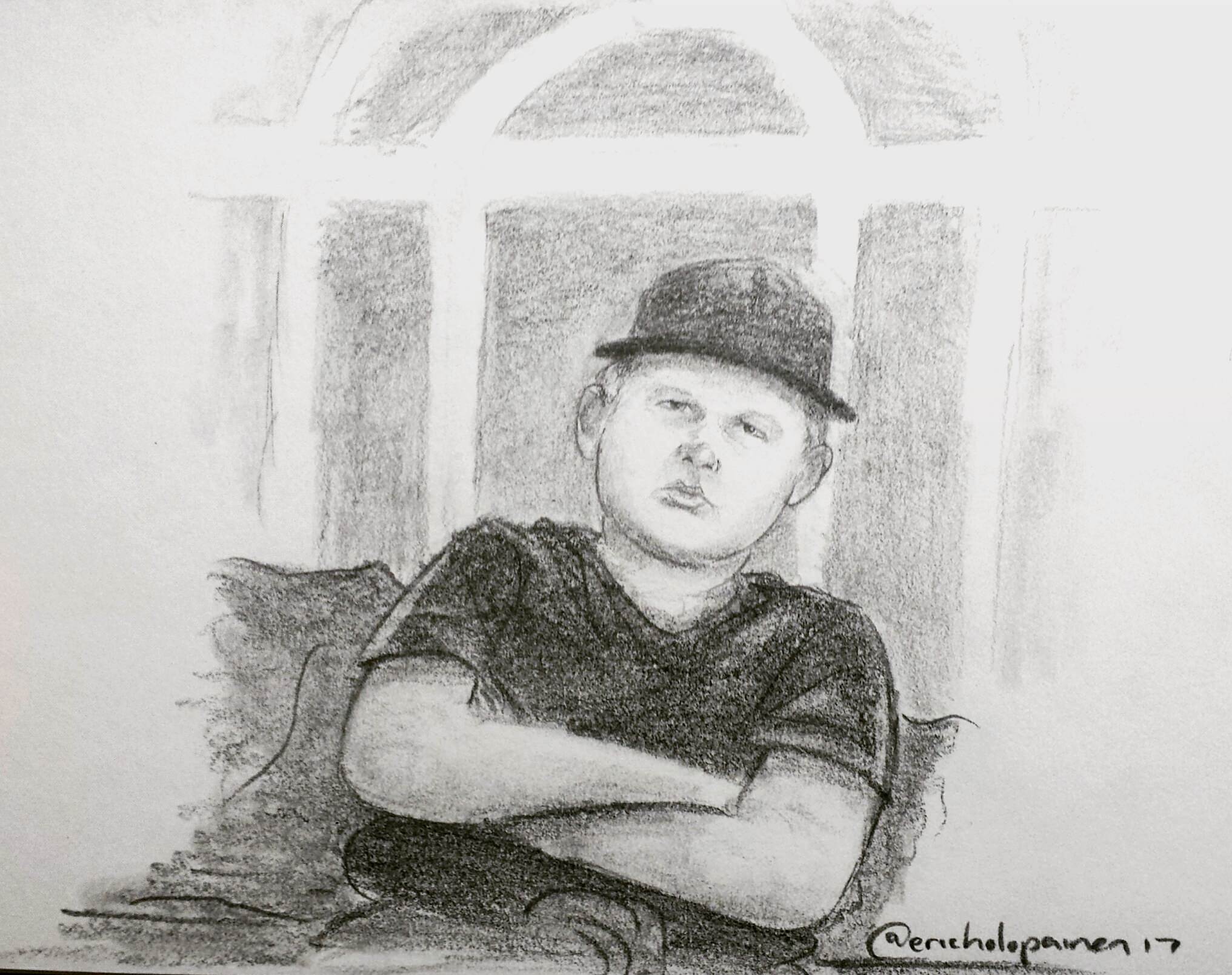 2033x1609 Sketch Of My Little Brother - Brother Sketch