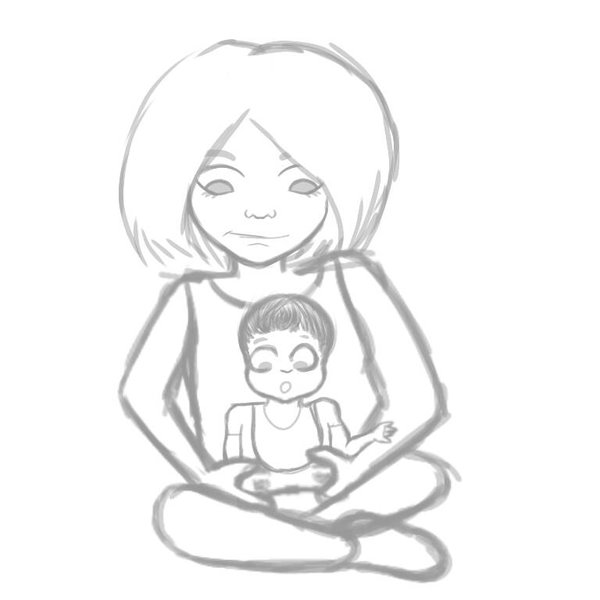 600x600 Me And My Brother (Sketch) By Datpegasista - Brother Sketch