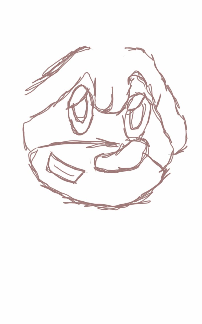 707x1131 Sonic Head And Brow Sketch By Aglassofbuizel - Brow Sketch