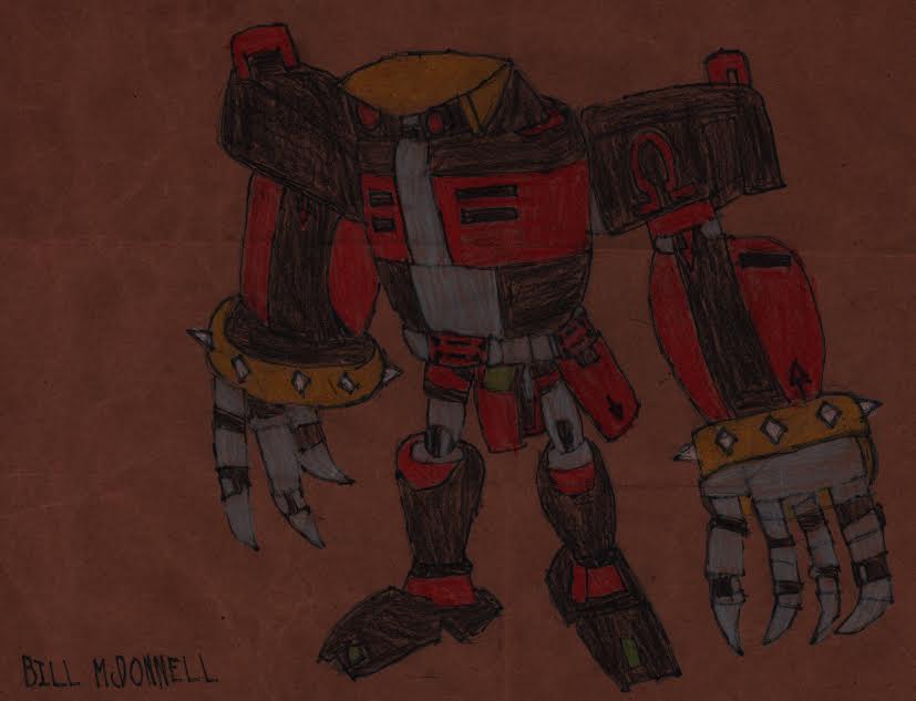 827x633 E 123 Omega (Brown Paper Bag Drawing) By Electricstormfire86 On - Brown Paper Bag Sketch