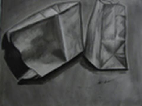 480x360 Paper Bag Speed Drawing - Brown Paper Bag Sketch