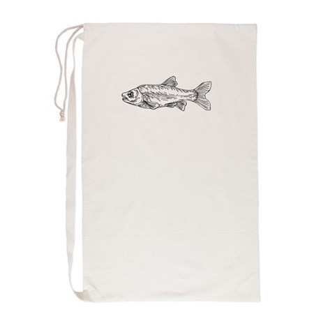 460x460 Fish Sketch Laundry Bags - Brown Trout Sketch