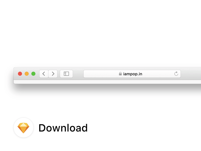 800x600 Safari Browser Free Ui Kit - Browser Sketch