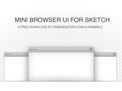 400x300 Simple Browser Ui For Sketch Ui Ux - Browser Sketch