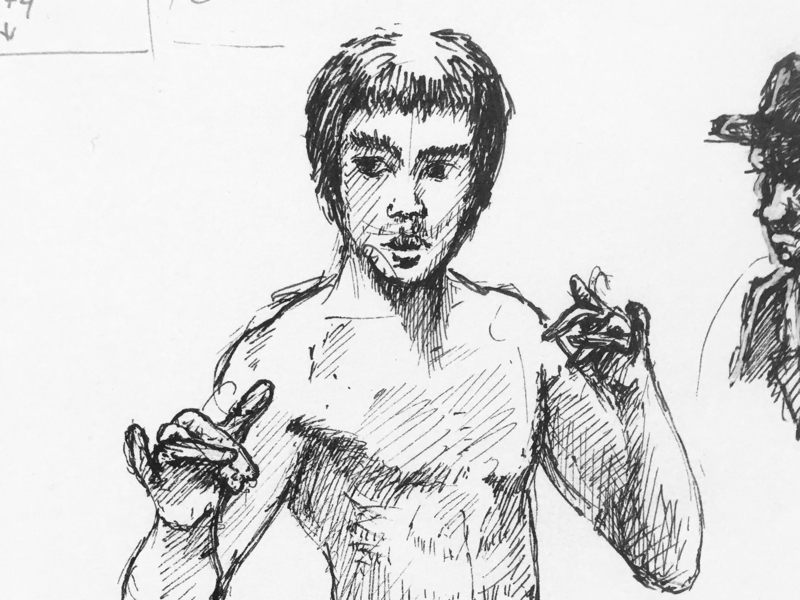800x600 Bruce Lee Sketch By Iurii Cherkashyn - Bruce Lee Sketch