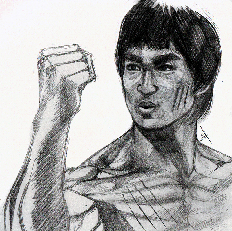 Bruce Lee Sketch By. 