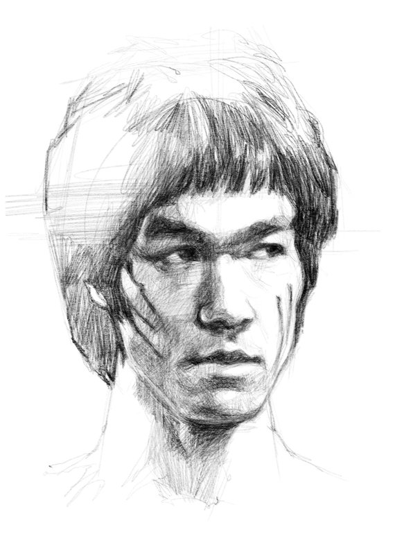 Bruce Lee Sketch at PaintingValley.com | Explore collection of Bruce ...