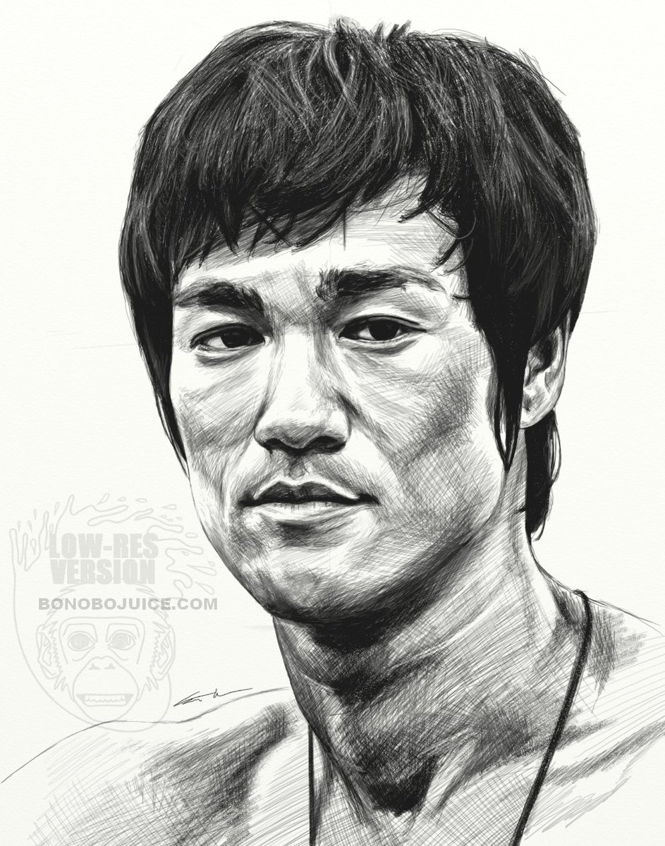 943x1200 Scott Urmson On Twitter I Drew Bruce Lee! Watch Me Draw It Here - Bruce Lee Sketch