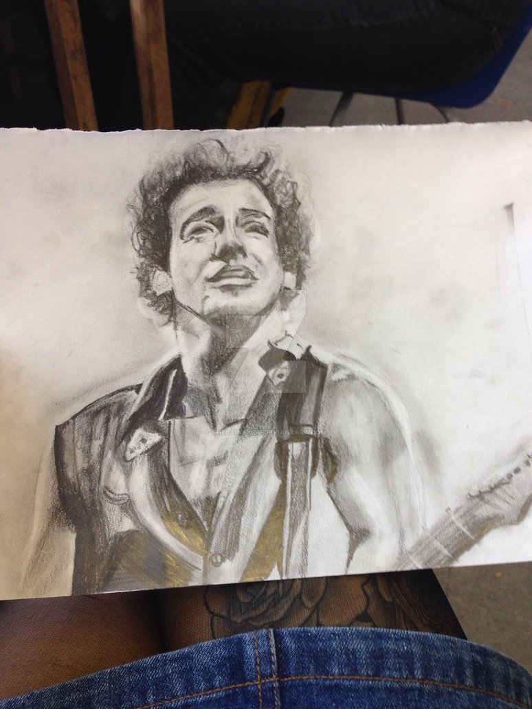774x1032 Bruce Springsteen Sketch By Shelainekidd - Bruce Springsteen Sketch