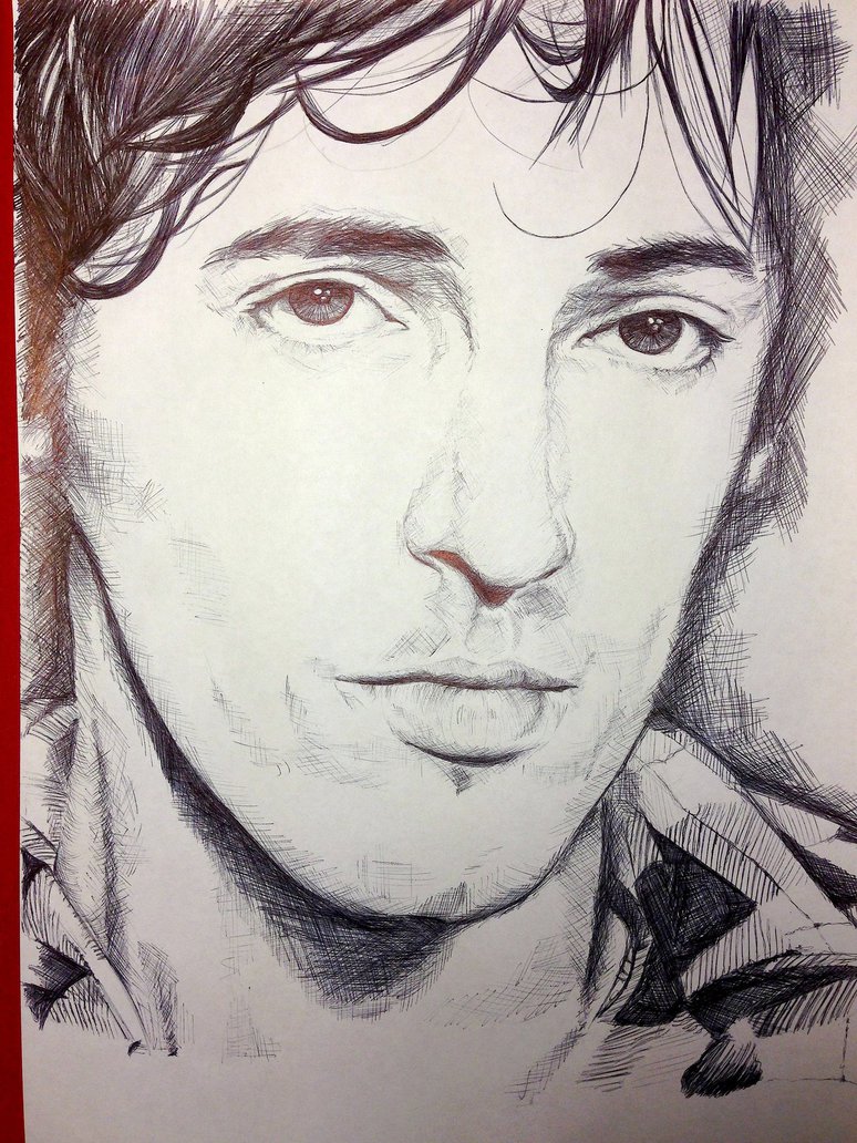 774x1032 Bruce Springsteen By Claremcgeever - Bruce Springsteen Sketch