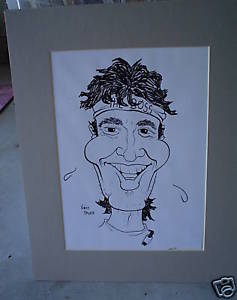 237x300 Look Ornato Caricature Sketch Drawing Bruce Springsteen Ebay - Bruce Springsteen Sketch