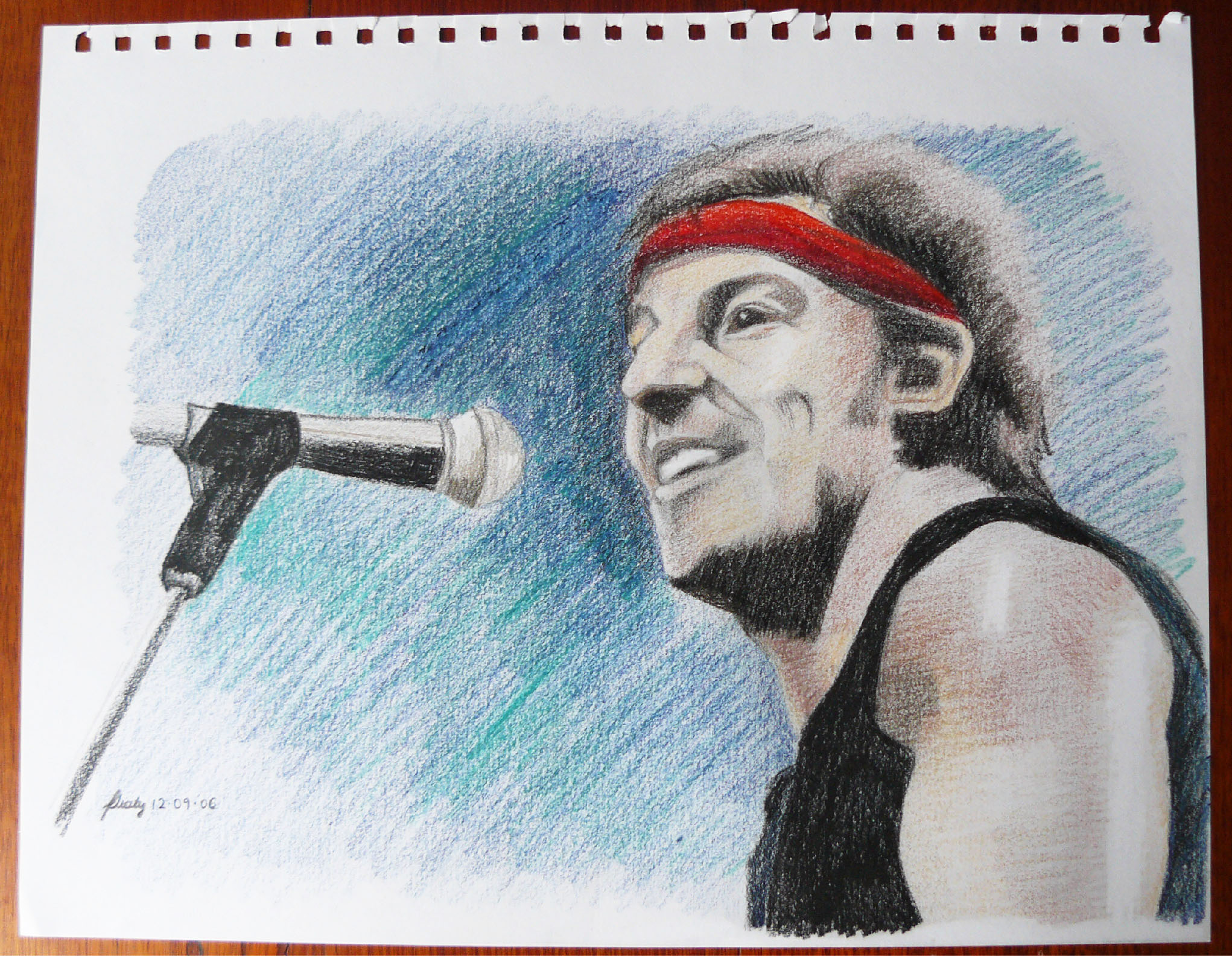 2042x1584 Sketch Mayandmaynot - Bruce Springsteen Sketch