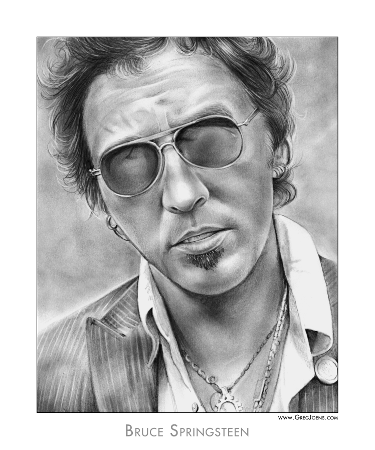 748x897 Sketch Of The Day Bruce Springsteen - Bruce Springsteen Sketch