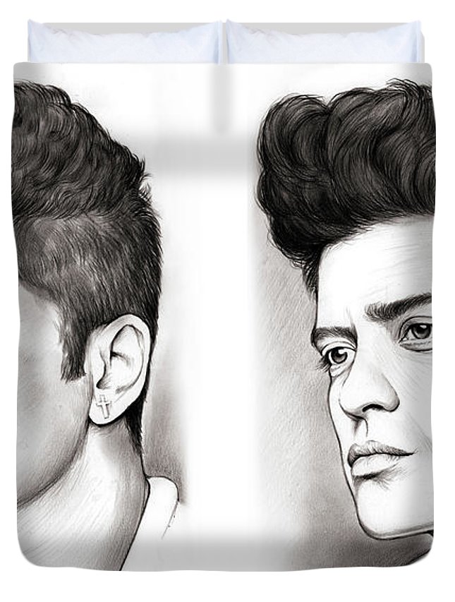 645x853 Bruno Mars Duvet Covers Fine Art America - Bruno Mars Sketch