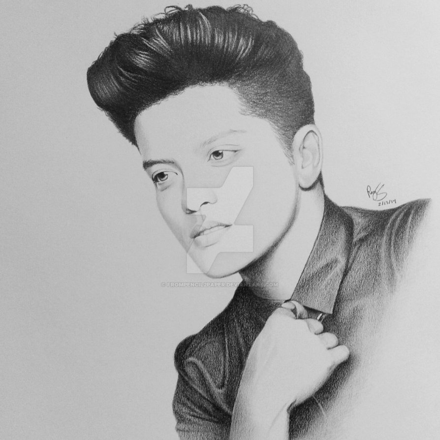 Bruno Mars Sketch at PaintingValley.com | Explore collection of Bruno ...