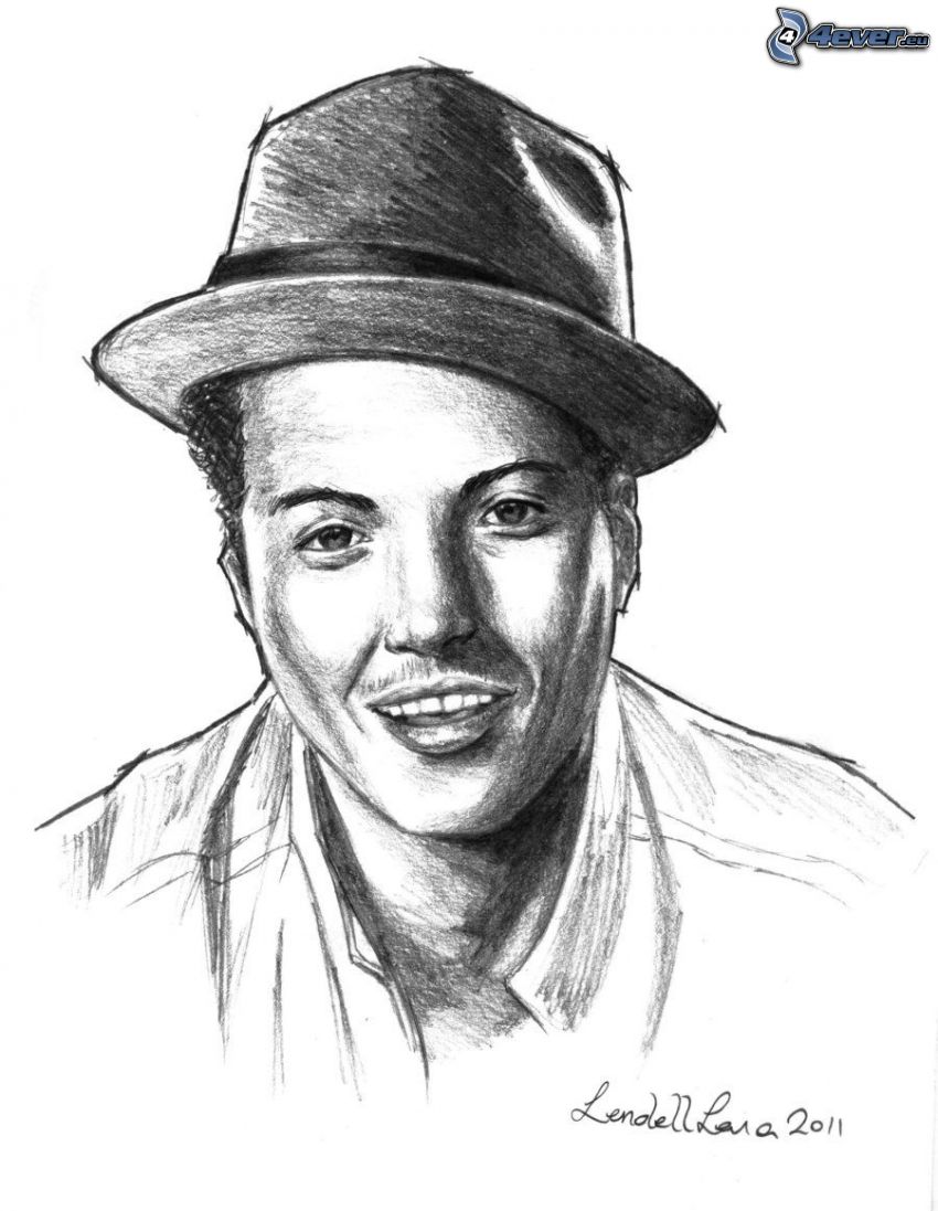 850x1097 Bruno Mars - Bruno Mars Sketch