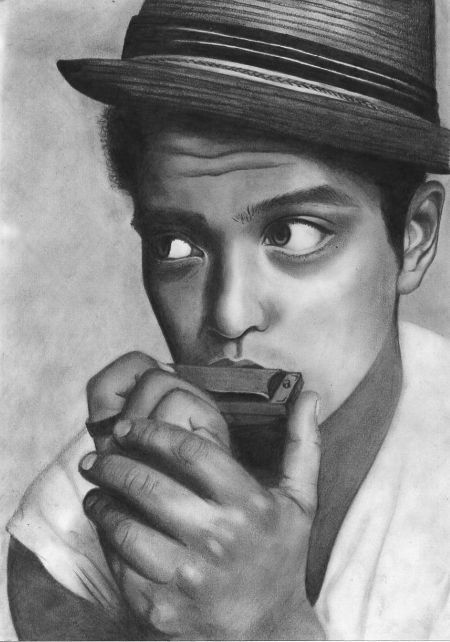 Bruno Mars Sketch at PaintingValley.com | Explore collection of Bruno ...